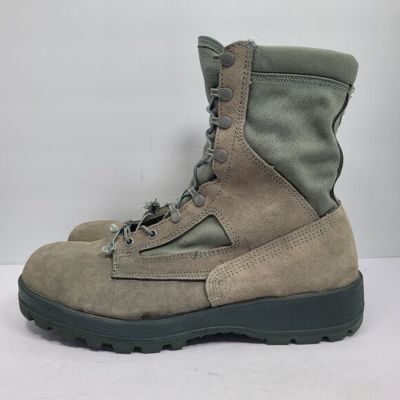 Wellco Men's Green Combat Military Boots 2977664 US Size 13W - Picture 2 of 12